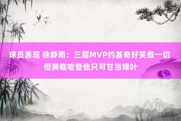 球员表现 徐静雨：三届MVP约基奇好笑傲一切 但濒临哈登他只可甘当绿叶