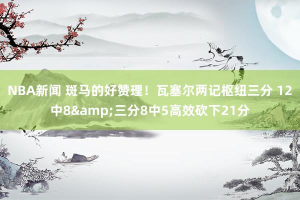 NBA新闻 斑马的好赞理！瓦塞尔两记枢纽三分 12中8&三分8中5高效砍下21分