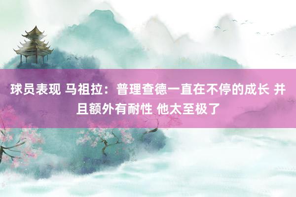 球员表现 马祖拉：普理查德一直在不停的成长 并且额外有耐性 他太至极了