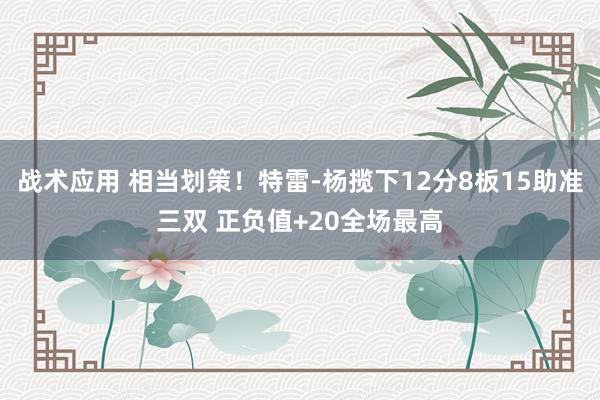 战术应用 相当划策！特雷-杨揽下12分8板15助准三双 正负值+20全场最高